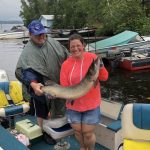 Sophia Korpi of Sudbury won first place for her catch at a fishing derby in 2019 while pregnant with her daughter –she believes she was her lucky charm.