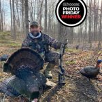 Photo Friday winner Ted Vergara of Mississauga who harvested this tom while waiting in a blind. He used a Beretta A400 shotgun for his first turkey hunt.