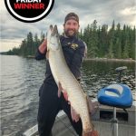 Photo Friday winner Brent Rivers of Red Lake. Brent caught this 46.5-inch muskie at a lake lodge out of Ear Falls with his friends. It was a night to remember.