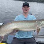 Aiden Wielinga of Fort Frances who caught his first muskie. It was 49.5-inches.