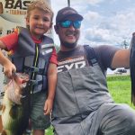 Tyler Kiyonaga sent in this shot of son Bryce with this 6.4-pound largemouth caught during the gold bass tournament on Weslemkoon Lake.