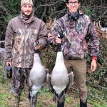 Mark Melfi with friend Luca on his first trip to hunt geese. Although they didn’t bag their limit, they had a great time and Mark is proud to carry on the family tradition of hunting.