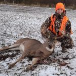 Nathen Smith of Holyrood had an exciting opening morning for rifle season in 2020. His little brother, Ben, witnessed his first deer harvest.