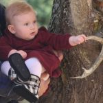 Bradley Wannamaker of Bancroft submitted this photo of little Loretta holding an old whitetail shed that had been placed in a maple tree at the hunting camp in 1961.