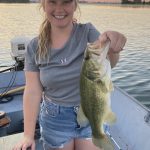 Kimberley McEvoy of Harrow was on the Detroit River when she reeled in this three-pound largemouth using a drop shot.