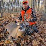 Mike Hann of La Salette was able to shoot this 12-point buck during November’s shotgun season.