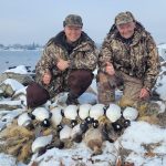 Todd Donovan of Brantford with his dad, 83-year-old OFAH member Gordon Donovan. They limited out in a few hours.