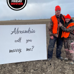 Photo Friday winner Alexandria Hahn of Port Elgin who got engaged the same way she met her partner, through hunting. Now she has a hunting partner for life.