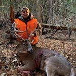 Amy Latchford shot her first big buck with her uncles.