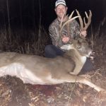 Caleb Ellis only saw this buck on camera once in 2022, and it finally came in and surprised him from the wrong side, but he got a good shot, nonetheless. It was the best Christmas Eve present.