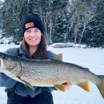 Casey Chesney of Kenora went fishing with friend Megan Smith, who took her to a back lake for trout. It was a perfect girl’s day out in which Chesney caught her first lake trout.