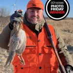 Blake Bobechko of Orangeville wrote that a dog flushed this pheasant from a cut crop field in Melancthon Township.