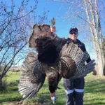 Dustin Howard and family of Hayley Station set up a blind and camera, checking pictures till opening day. Everyone was excited when Dad came home with a beautiful turkey sporting a 10-inch-beard near Renfrew.