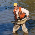 Fabio Fiumana of Toronto on a salmon run last fall.