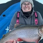 Jessica Carlson of Blind River took this tank speckled trout in the last 15 minutes of daylight in the beautiful northern Ontario backwoods.