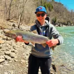 Jonathan Clark of St. Catharines caught this female rainbow trout from the Niagara River.