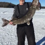 Martin Foisy of Elliot Lake caught a 24-pound pike while jigging.