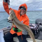Roy Belisle of Hamilton was fishing close to Bronte in Lake Ontario on a cold Saturday morning when he caught this 16-pound lake trout.