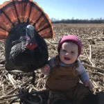 Shaunna Frawley of Coldwater (not pictured) and her daughter, Addison Cole (8 months), recently enjoyed their first turkey hunt together in 76A.