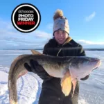 Photo Friday winner Jerzee Paige of Latchford who caught this 43-inch burbot with a jig head on 10-pound test.