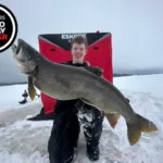 Photo Friday winner Nolan Shortt of Midland who successfully reeled in this beautiful 40-inch Georgian Bay lake trout.