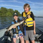 Adam and Lukas Storer of Elmira took a friend fishing and caught some pike in FMZ 16.