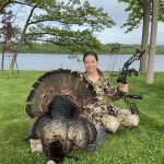 Amy McPherson of Napanee tagged out for the 2024 turkey season using her compound bow.