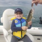 James Mayer, 3, of Kingsville, caught his first walleye in the summer of 2023 on Lake Erie.