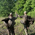 Tricia Simpson of Lansdowne and her son Riley doubled up on two nice toms in this memorable mother-son hunt.