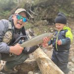 Zach Swain of Sunderland and his son, Clifford, enjoyed a family spring steelhead trip to the Lake Superior area.