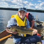 Alison Young of Sundridge won’t forget the family fishing trip to Neys Provincial Park on Lake Superior anytime soon. Shown: Forrest with a lake trout.