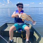 Jim Brumpton of Tweed was thrilled when his grandson, Nathan, caught this 2.5-lb sheepshead (freshwater drum) while fishing together for the first time on the Bay of Quinte.