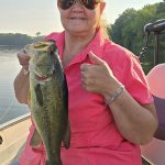 Carrie Hamilton of Arthur caught this bass during a summer fishing trip on Buckhorn Lake.