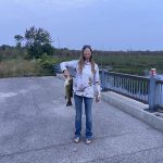 Chris Rowson of Oshawa shares Sharon Henry of Wiarton’s largemouth. She caught it on a worm at 6:15 a.m. from the Rankin River.