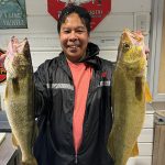 Kim Joe of Ajax had a good time at Merland Park fishing Bay of Quinte in Picton.