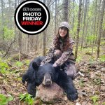 Photo Friday winner Maddie Gunby of Onaping harvested her personal-best bear, a 275-pounder, after six straight years of bear-hunting success.