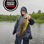 Photo Friday winner Rachel Lefley of Peterborough caught this bass on Salmon Trout Lake during a rainy opener.