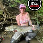 Photo Friday winner Taylor Martin of Belle River caught this monster late-summer Lake Erie tributary brown trout by float fishing a worm after a rainfall.