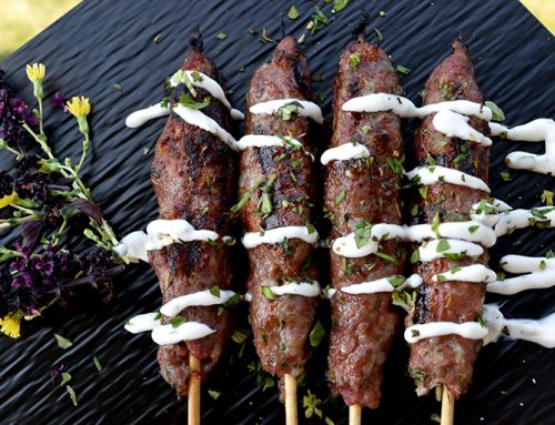 Moose kofta kebabs