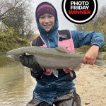 Photo Friday winner Nick Orieux of Barrie is proud of his daughter Tessa, 12, who caught-and-released this 26-inch steelhead, winning her the Nottawasaga Steelheaders’ derby last fall.