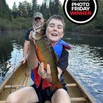 Photo Friday winner Paul Getty of Port Sydney, sharing a moment with his son, Theoren, who caught a nice, speckled trout in Algonquin Park.