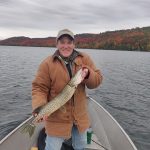 Samantha Quackenbush of Lindsay caught and released a pike back on Bass Lake.