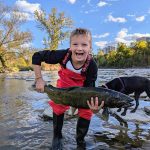 Eric Jensen of Toronto and his son, Roy, prefer fishing the Humber River together to taking piano lessons.