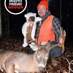 Photo Friday winner Kathy Smith of Echo Bay looked on while her son (Alex, shown) and granddaughter (Ellie) shared Dad’s beautiful buck shot with a .308 on their family property this season.