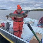 Keith Franks of Lower Varney landed this 15-pound-pike using a Mepps #5 spinner on Lake Seul.