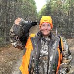 Kelly Willert of Waterloo enjoyed her very first grouse hunt at Burt Lake Lodge.