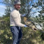 Vladislav Zherebtsov of Concord was happy that his first salmon was a 20-pound chinook from Port Darlington.