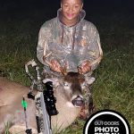 Photo Friday winner Kailyn Tuininga, 15, of Frankford, bowhunted her first deer when it came within 15 yards of her stand in WMU 71 with her father, Josh, who is very proud.