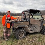 Alexandria and Garrett Hall of Port Elgin scored a doubleheader on their hunt this year in WMU 84, one year after getting engaged while hunting together.