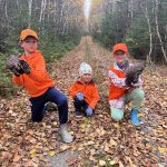 Caleb Dereski of Sault Ste Marie took Isaiah, Audrey, and Elias family grouse hunting in Wawa.